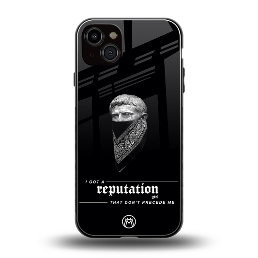 notorious back phone cover | glass case for iphone 15 plus