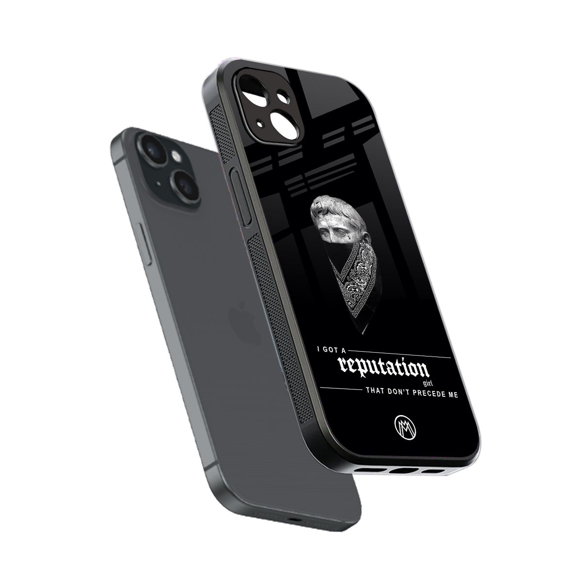 notorious back phone cover | glass case for iphone 15 plus