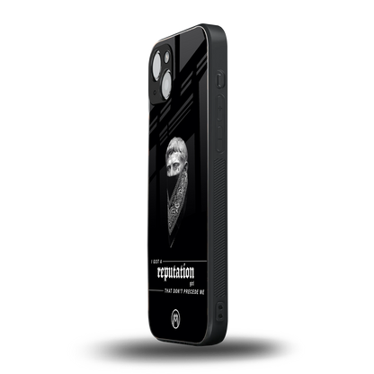 notorious back phone cover | glass case for iphone 15 plus
