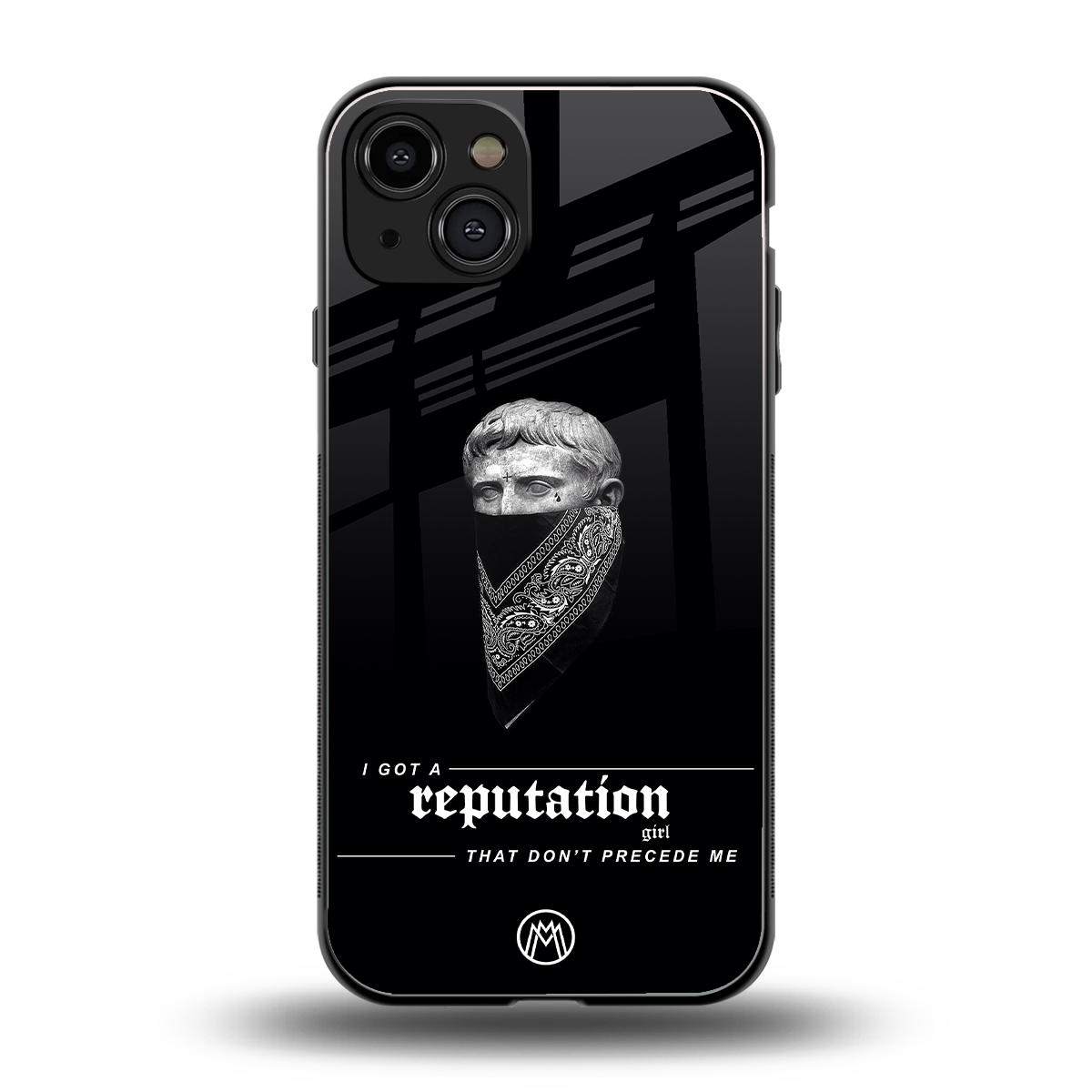 notorious back phone cover | glass case for iphone 15