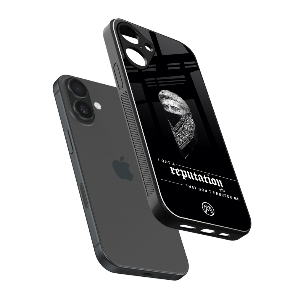 notorious back phone cover | glass case for iphone 16 plus