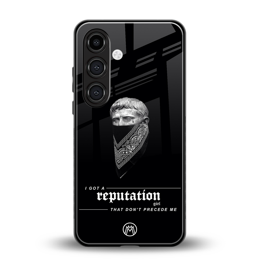 notorious back phone cover | glass case for samsung galaxy s24 plus