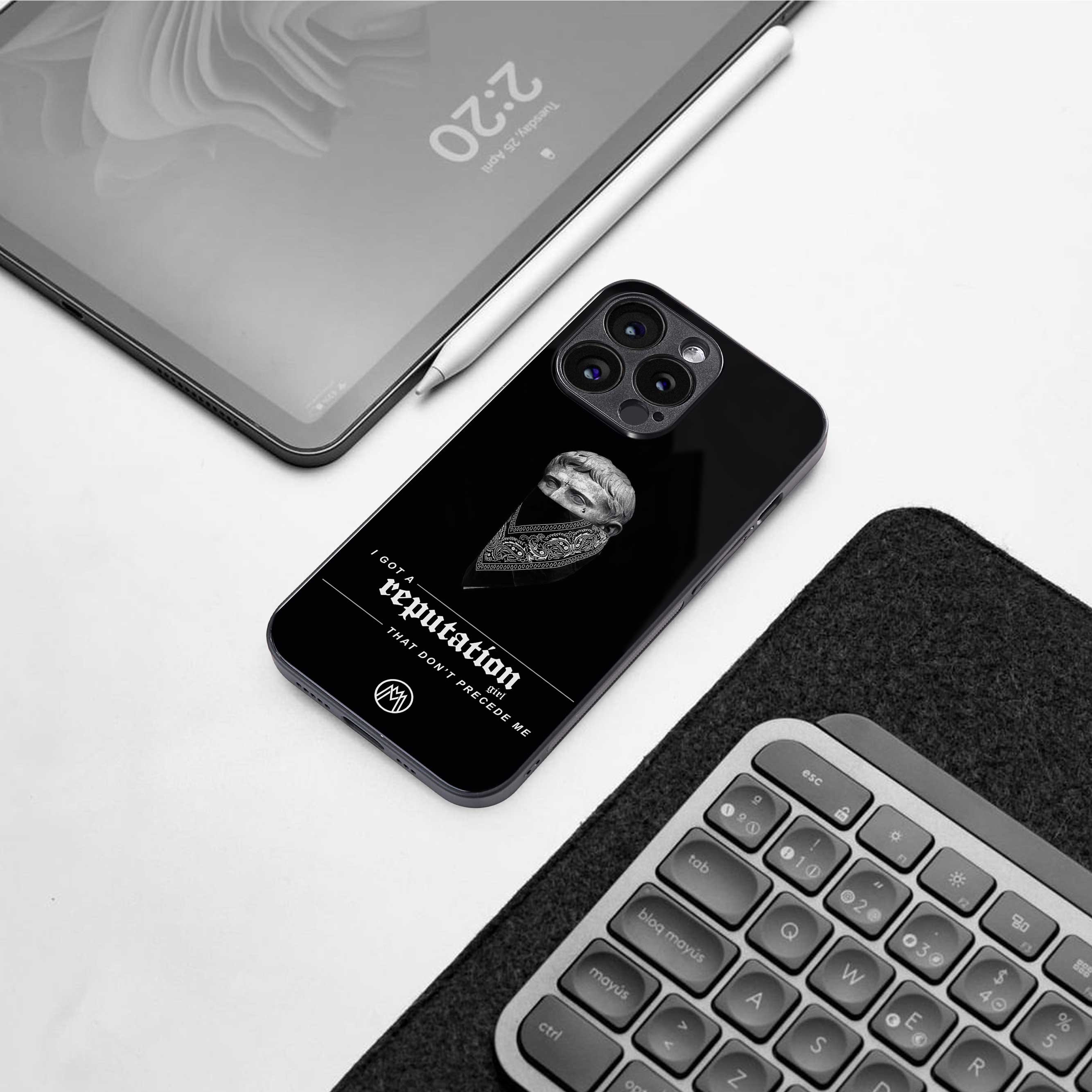 notorious back phone cover | glass case for iphone 14 plus