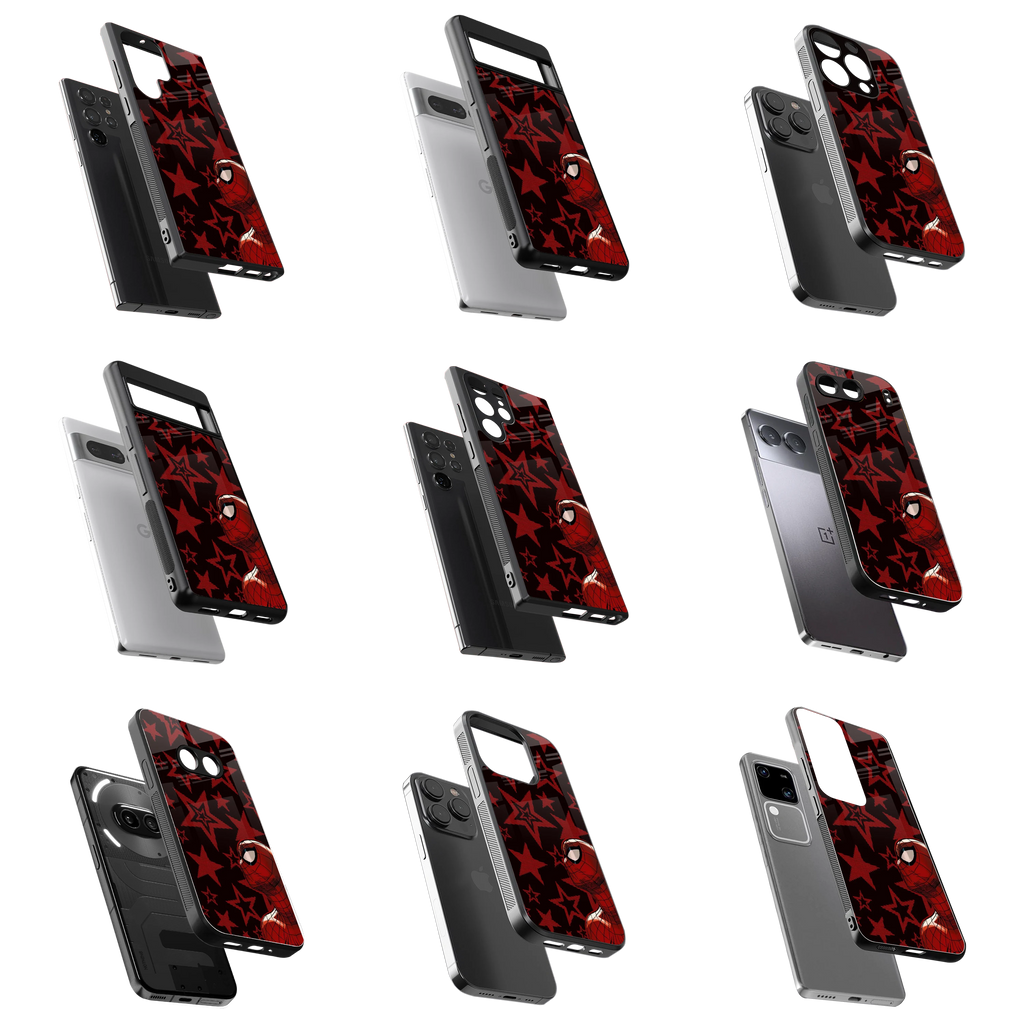 Durable Glass Back Mobile Case for iPhone, Samsung, OnePlus, Google Pixel, Redmi, Vivo, Oppo