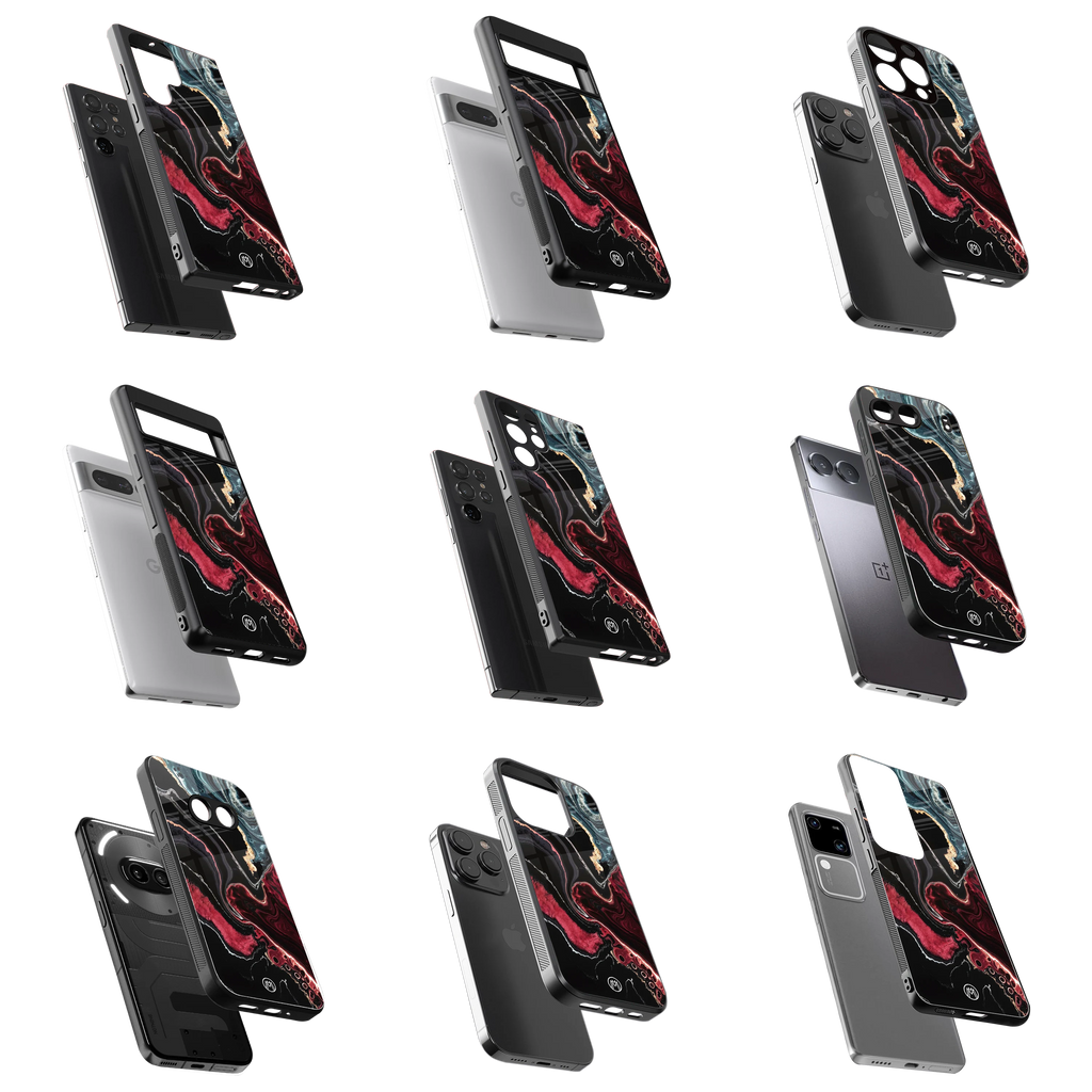 Durable Glass Back Mobile Case for iPhone, Samsung, OnePlus, Google Pixel, Redmi, Vivo, Oppo