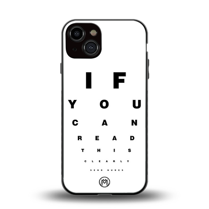 nude request back phone cover | glass case for iphone 13