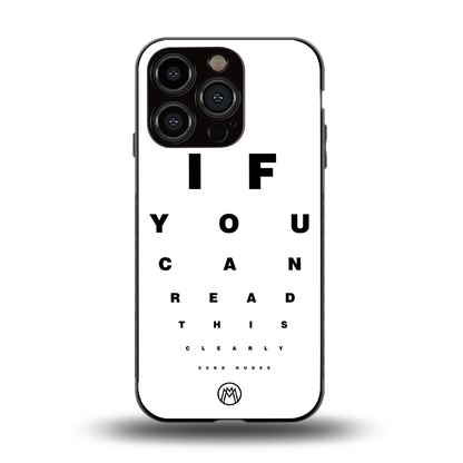 nude request back phone cover | glass case for iphone 14 pro