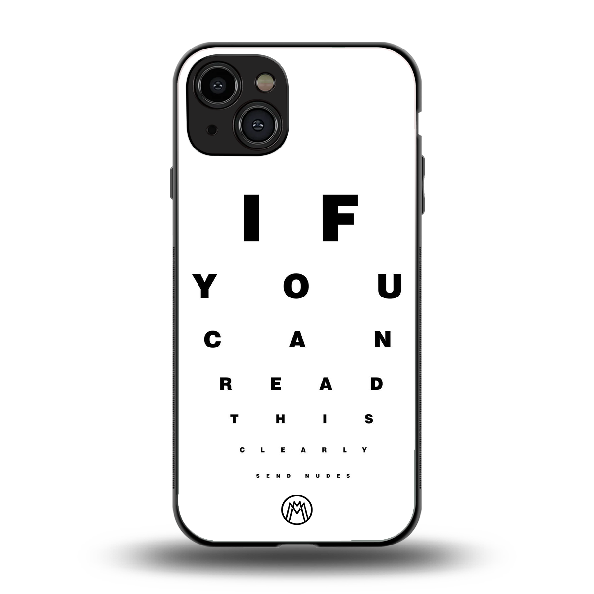 nude request back phone cover | glass case for iphone 15