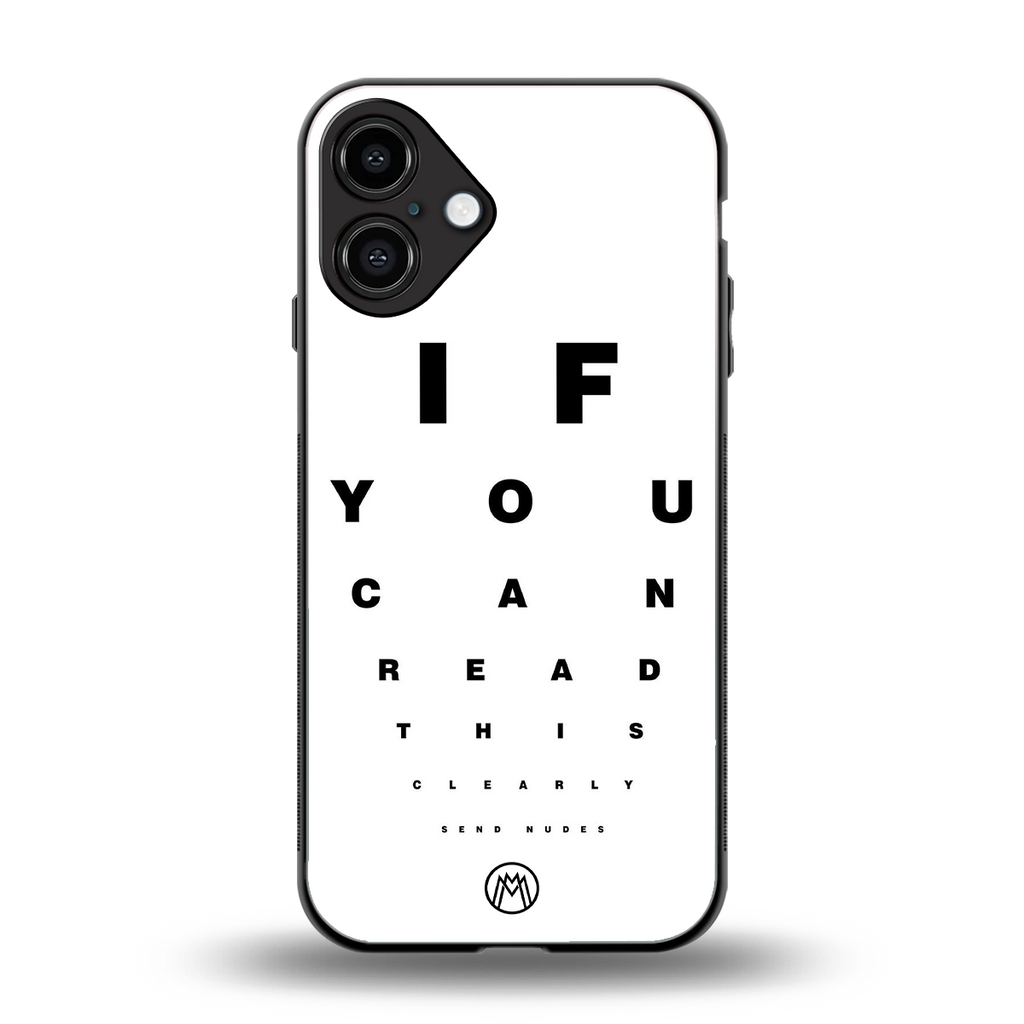 nude request back phone cover | glass case for iphone 16 plus