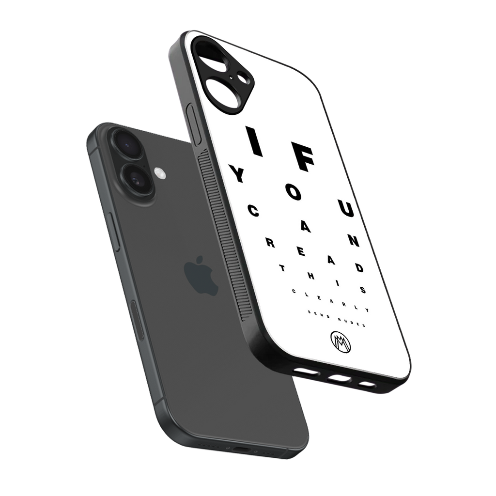 nude request back phone cover | glass case for iphone 16 plus