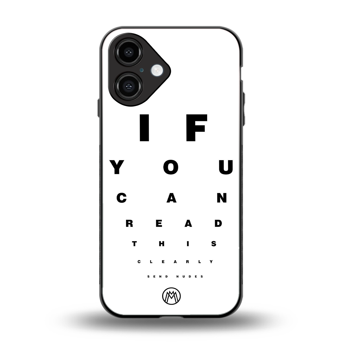 nude request back phone cover | glass case for iphone 16