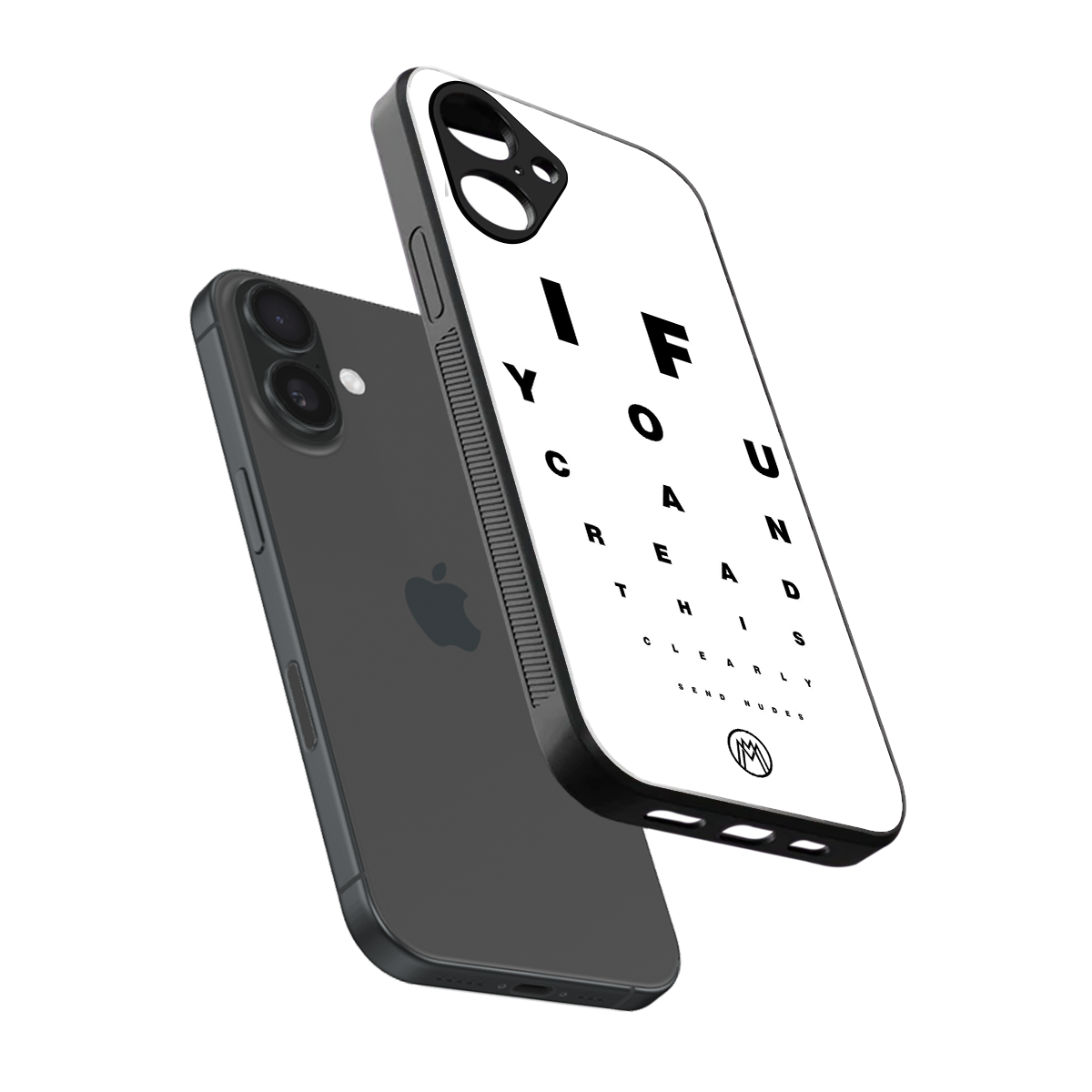 nude request back phone cover | glass case for iphone 16