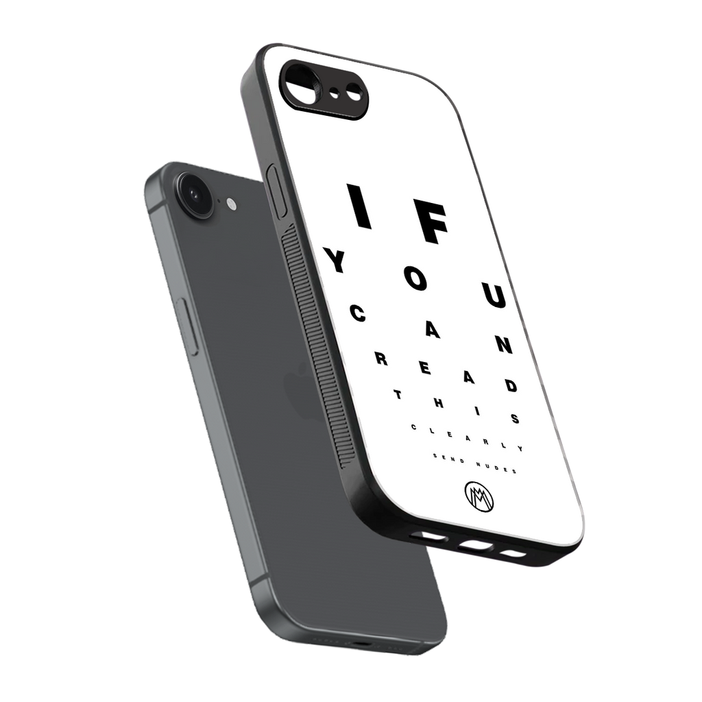 nude request back phone cover | glass case for iphone 16e