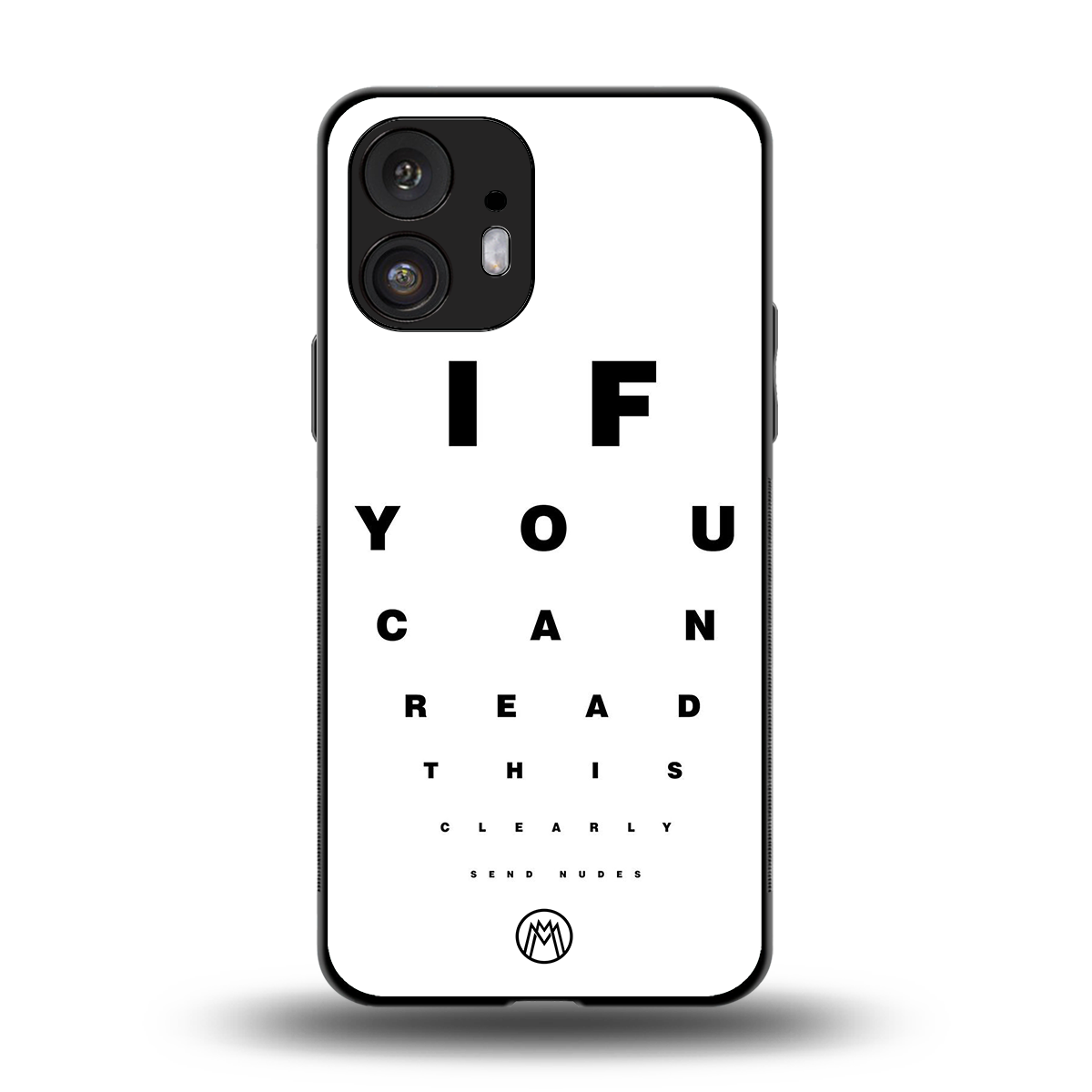 nude request back phone cover | glass case for nothing phone 2