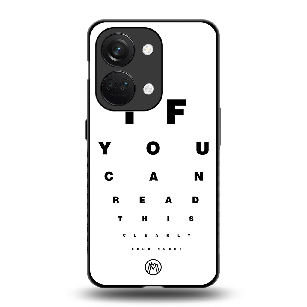 nude request back phone cover | glass case for oneplus nord 3