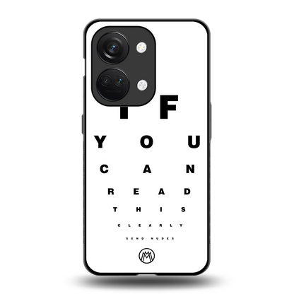 nude request back phone cover | glass case for oneplus nord 3
