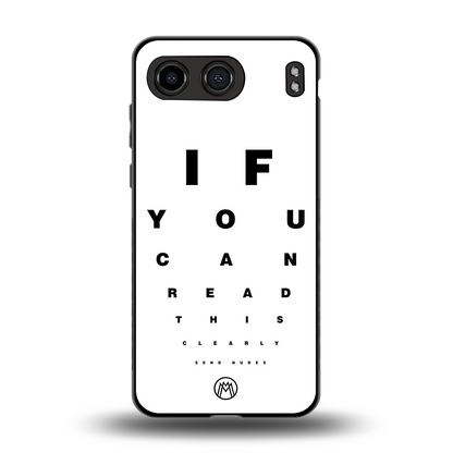 nude request back phone cover | glass case for oneplus nord 4