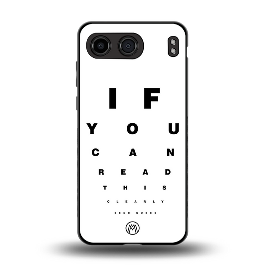 nude request back phone cover | glass case for oneplus nord 4