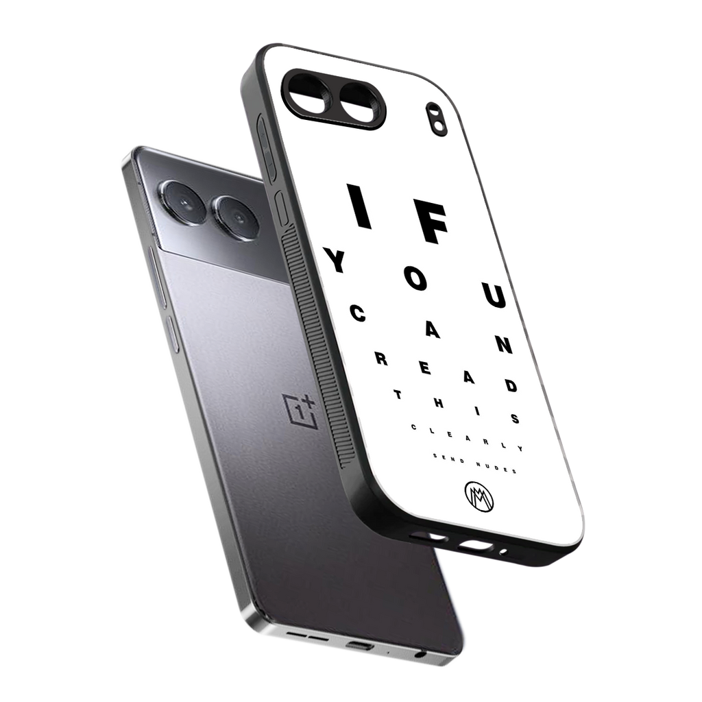 nude request back phone cover | glass case for oneplus nord 4