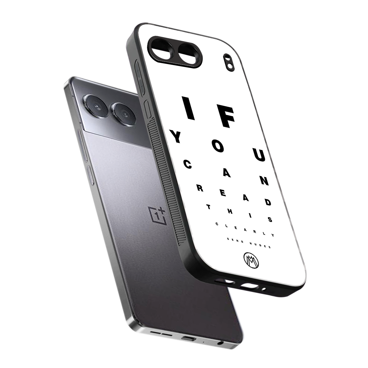 nude request back phone cover | glass case for oneplus nord 4