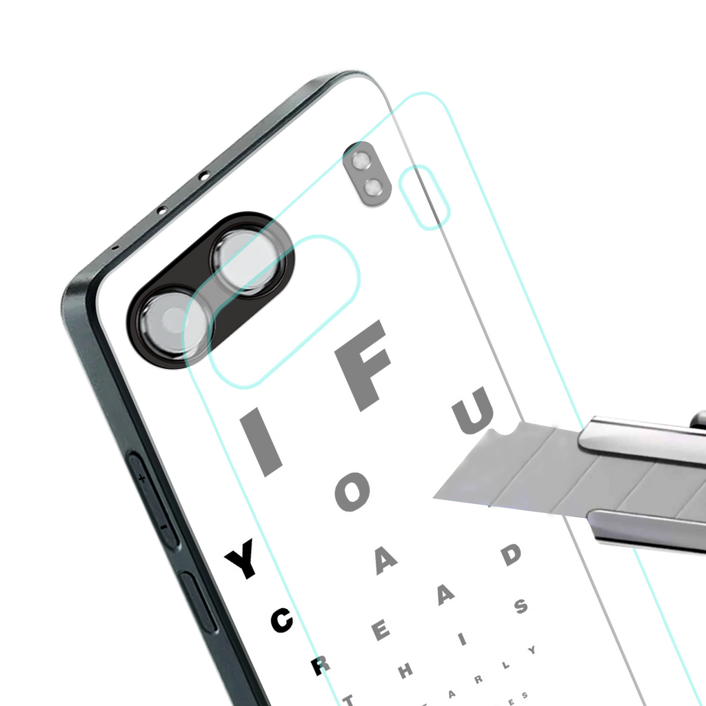 nude request back phone cover | glass case for oneplus nord 4