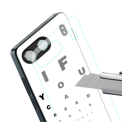 nude request back phone cover | glass case for oneplus nord 4