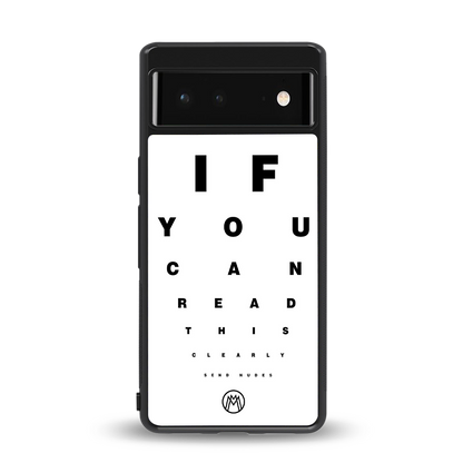 nude request back phone cover | glass case for Google Pixel 6A