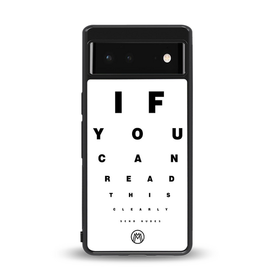 nude request back phone cover | glass case for Google Pixel 6A