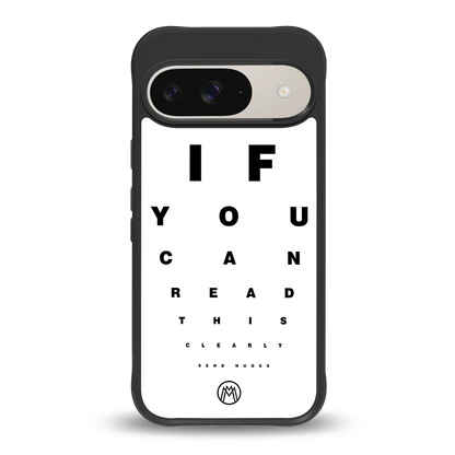 nude request back phone cover | glass case for google pixel 9