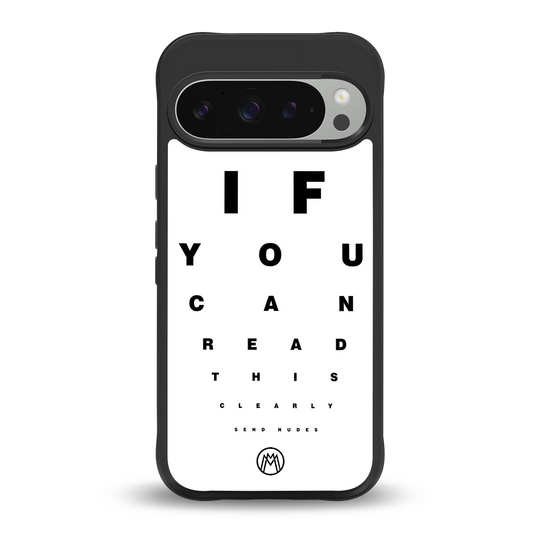 nude request back phone cover | glass case for google pixel 9 pro