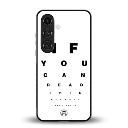 nude request back phone cover | glass case for samsung galaxy s23 plus