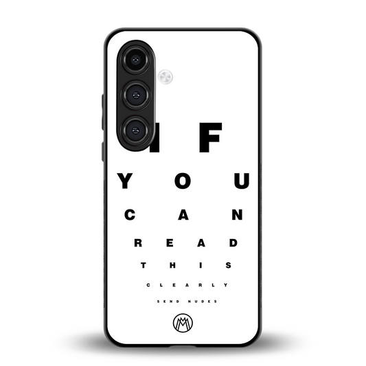 nude request back phone cover | glass case for samsung galaxy s24 plus