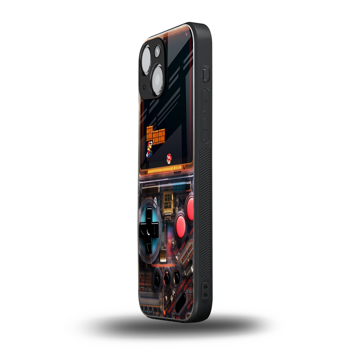 og gameboy back phone cover | glass case for iphone 13 mini