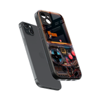 og gameboy back phone cover | glass case for iphone 15 plus