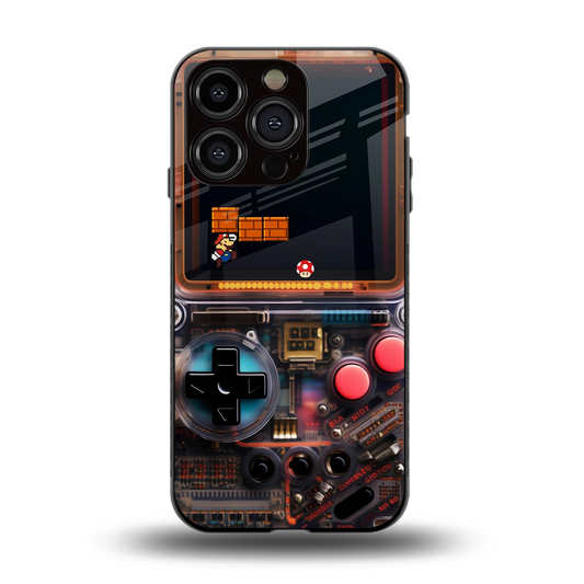 og gameboy back phone cover | glass case for iphone 14 pro