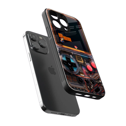 og gameboy back phone cover | glass case for iphone 15 pro