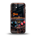 og gameboy back phone cover | glass case for iphone 16 plus