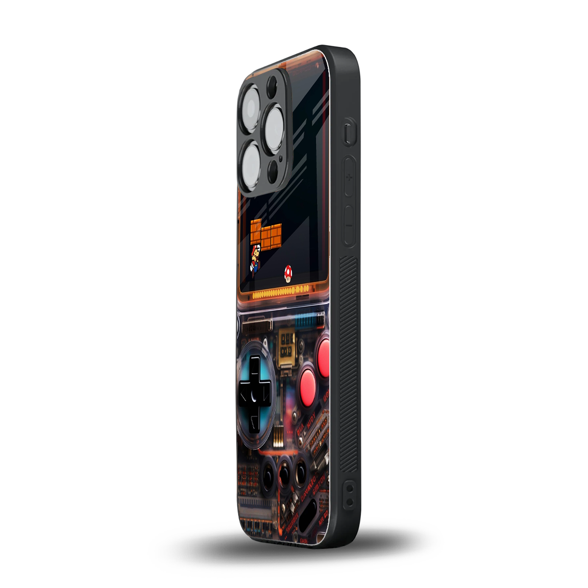 og gameboy back phone cover | glass case for iphone 16 pro