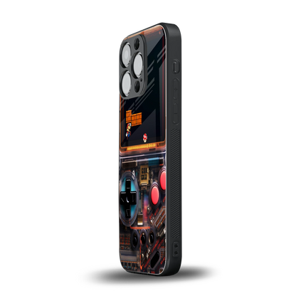 og gameboy back phone cover | glass case for iphone 16 pro