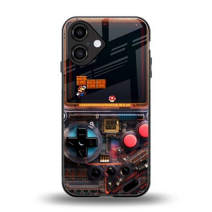 og gameboy back phone cover | glass case for iphone 16