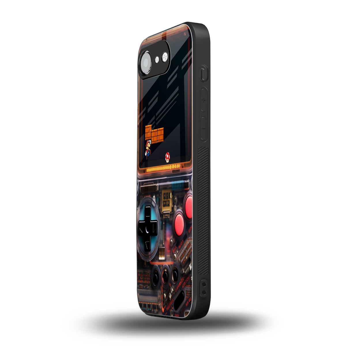 og gameboy back phone cover | glass case for iphone 16e