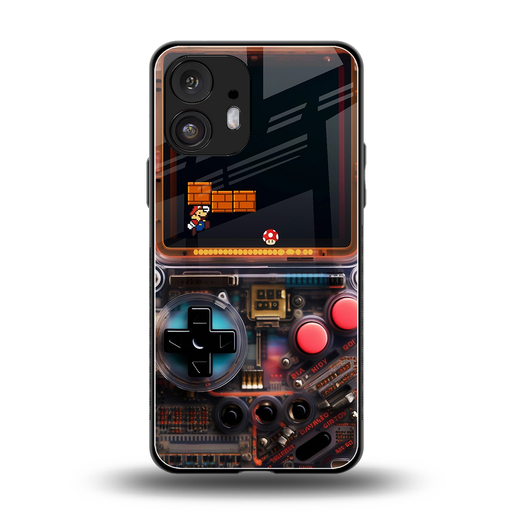 og gameboy back phone cover | glass case for nothing phone 2