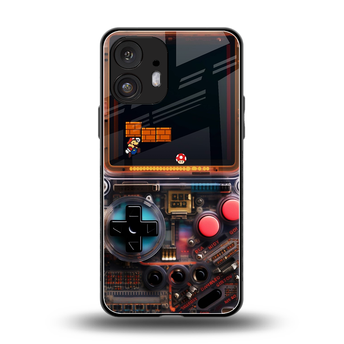 og gameboy back phone cover | glass case for nothing phone 2