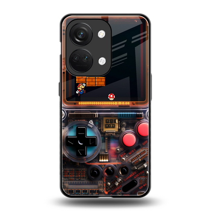 og gameboy back phone cover | glass case for oneplus nord 3