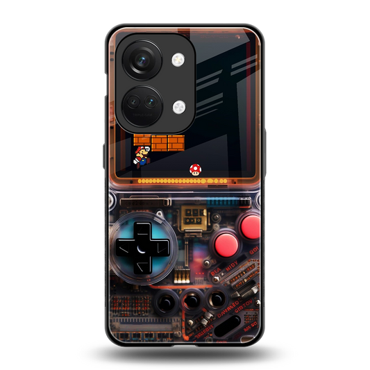 og gameboy back phone cover | glass case for oneplus nord 3