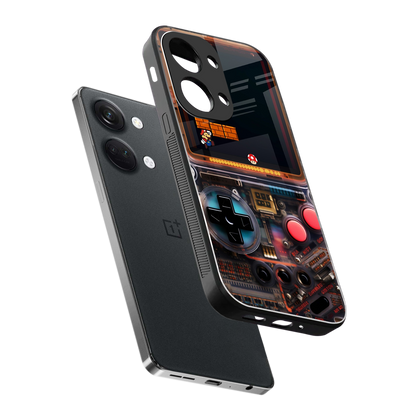 og gameboy back phone cover | glass case for oneplus nord 3