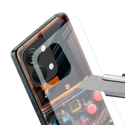 og gameboy back phone cover | glass case for oneplus nord 3