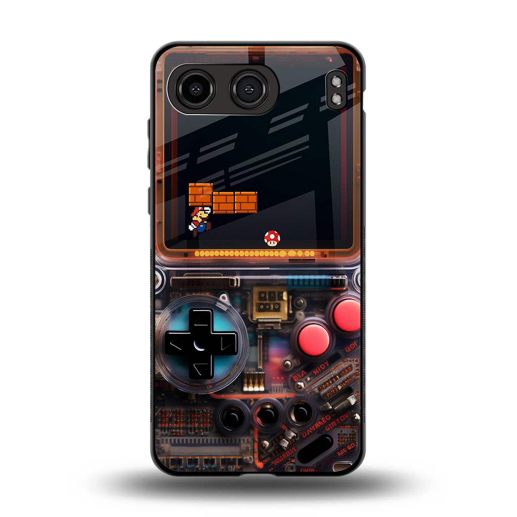 og gameboy back phone cover | glass case for oneplus nord 4
