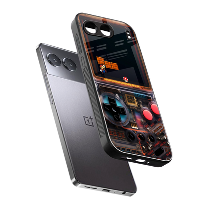 og gameboy back phone cover | glass case for oneplus nord 4