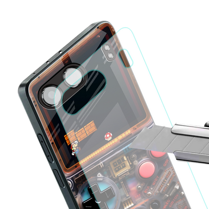 og gameboy back phone cover | glass case for oneplus nord 4